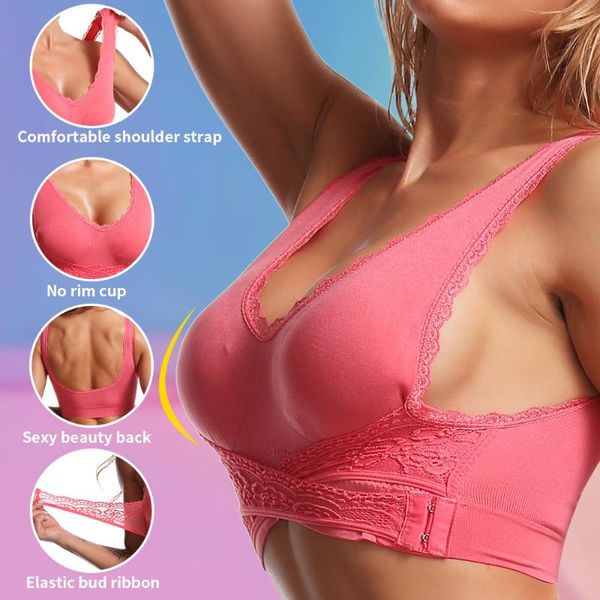 bras bra women's underwear bralette push up lingerie bh for women lace stanik seamless pitted crop top, Red;black
bras bra women's underwear bralette push up lingerie bh for women lace stanik seamless pitted crop top, Red;black