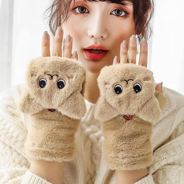 five fingers gloves 2021 women winter warm soft fur knit mittens flip half finger driving plush kids cartoon cat thicken, Blue;gray
five fingers gloves 2021 women winter warm soft fur knit mittens flip half finger driving plush kids cartoon cat thicken, Blue;gray