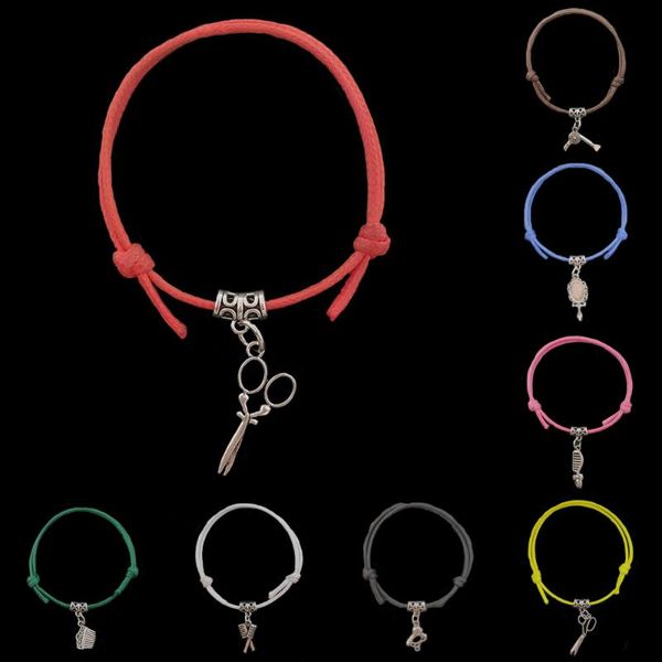 charm bracelets colorful scissors hair drier mirror comb adjustable handmade rope bracelet for women lady jewelry barber shop supplies gift, Golden;silver
charm bracelets colorful scissors hair drier mirror comb adjustable handmade rope bracelet for women lady jewelry barber shop supplies gift, Golden;silver