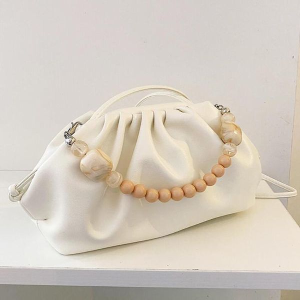 evening bags small totes with pearl handle 2021 fashion pu leather women's designer handbag pleated shoulder messenger bag
evening bags small totes with pearl handle 2021 fashion pu leather women's designer handbag pleated shoulder messenger bag