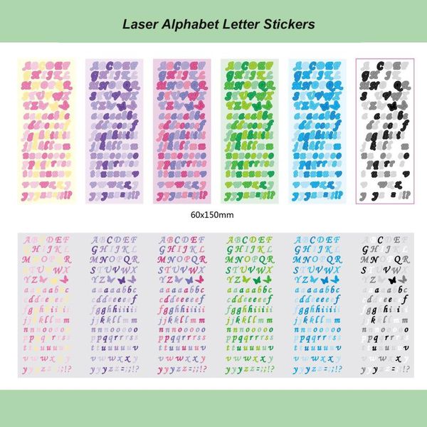 card holders kawaii colorful laser alphabet letter stickers korea ins diy transparent bottom waterproof tags scrapbooking diary decoration, Brown;gray
card holders kawaii colorful laser alphabet letter stickers korea ins diy transparent bottom waterproof tags scrapbooking diary decoration, Brown;gray