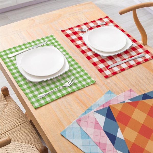 mats & pads dining table placemat modern style rectangular mat tableware family party decoration kitchen accessories
mats & pads dining table placemat modern style rectangular mat tableware family party decoration kitchen accessories