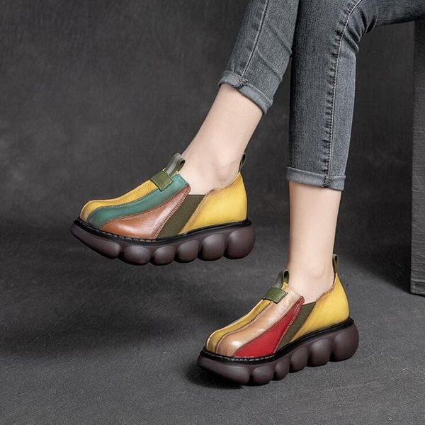 dress shoes women loafer 2021 autumn style genuine leather female retro multicolored casual ladies, Black
dress shoes women loafer 2021 autumn style genuine leather female retro multicolored casual ladies, Black