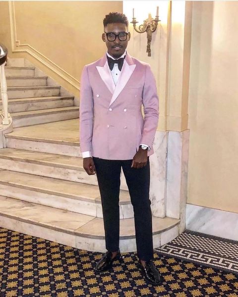 men's suits & blazers 2021 high-quality customized pink jacket black trousers lapel suit groom wedding prom party slim 2 pieces, White;black
men's suits & blazers 2021 high-quality customized pink jacket black trousers lapel suit groom wedding prom party slim 2 pieces, White;black