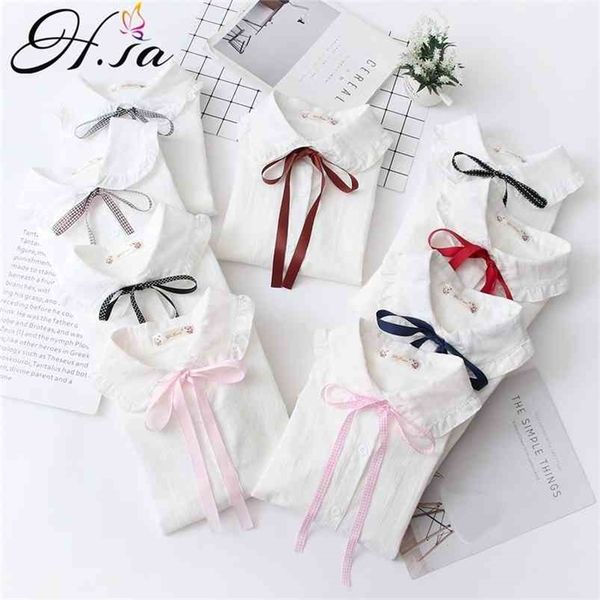 hsa spring autumn cotton blouse shirt korean office white shirts casual solid long sleeve loose basic bow tie outwear 210430
hsa spring autumn cotton blouse shirt korean office white shirts casual solid long sleeve loose basic bow tie outwear 210430