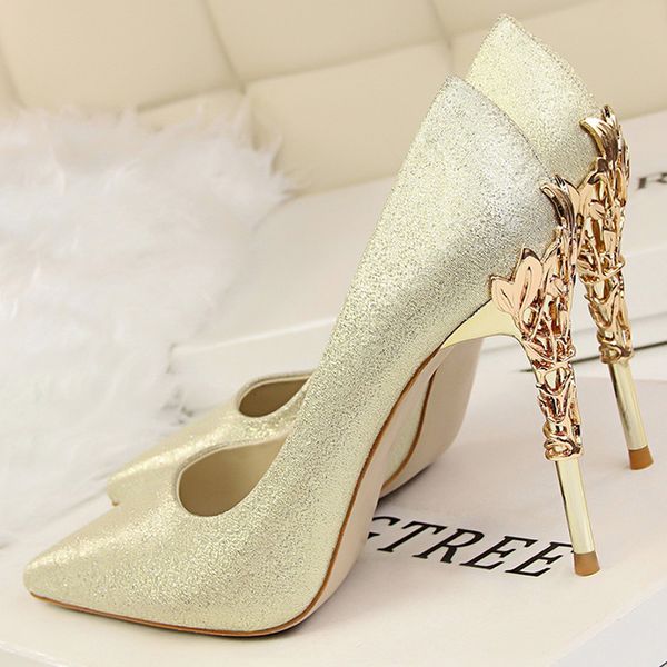 metal carved thin heel high heels pumps women shoes pointed toe ladies shoes fashion candy colors wedding shoes woman1, Black
metal carved thin heel high heels pumps women shoes pointed toe ladies shoes fashion candy colors wedding shoes woman1, Black