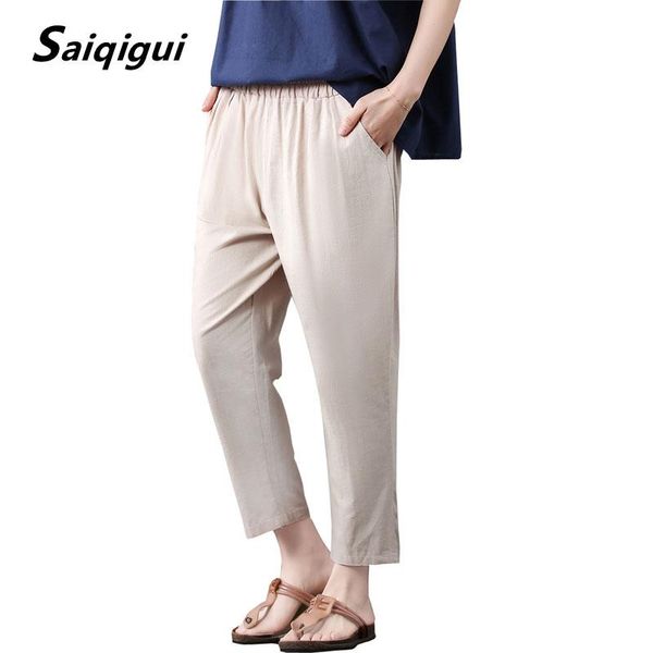 women's pants & capris saiqigui 2021 spring summer women ankle-length elastic waist casual loose cotton linen vintage harem, Black;white
women's pants & capris saiqigui 2021 spring summer women ankle-length elastic waist casual loose cotton linen vintage harem, Black;white