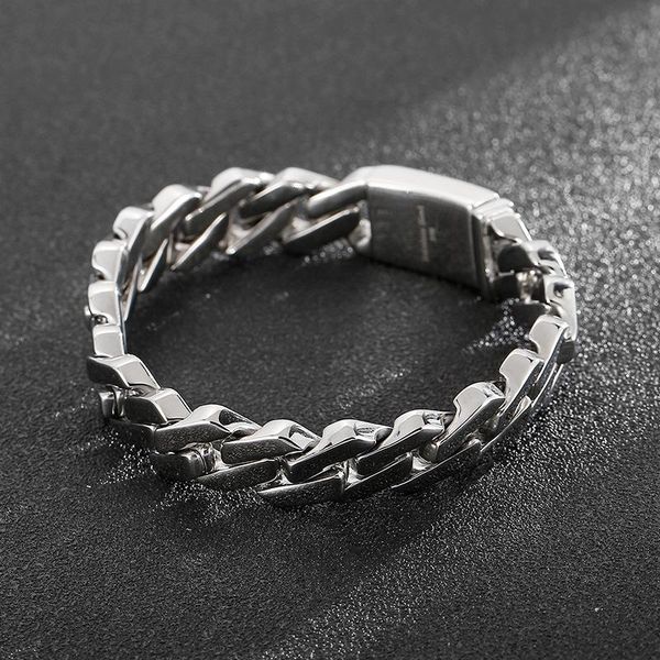 fashion personality stainless steel trendy men's jewelry punk style titanium smooth bracelet link, chain, Black
fashion personality stainless steel trendy men's jewelry punk style titanium smooth bracelet link, chain, Black