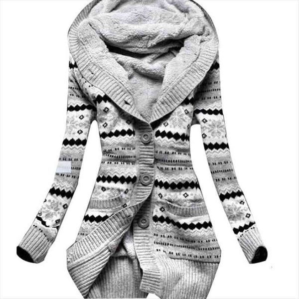 winter autumn women fleece womens sweater casual outwear long sleeve thick button hooded knitted cardigan coats, White;black
winter autumn women fleece womens sweater casual outwear long sleeve thick button hooded knitted cardigan coats, White;black
