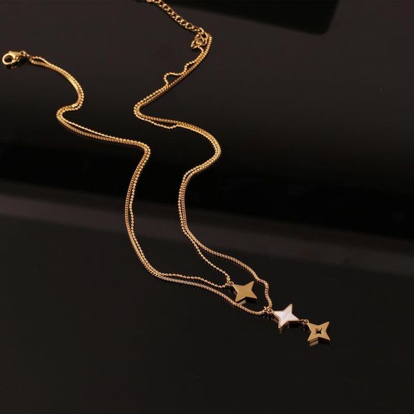 chokers tosako stainless steel pendant sweater chain titanium necklace shell star 2021 trend jewelry, Golden;silver
chokers tosako stainless steel pendant sweater chain titanium necklace shell star 2021 trend jewelry, Golden;silver