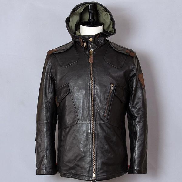 men's leather & faux avirex fashion hooded genuine jacket men black sheepskin flight pilot windbreaker slim casual coat
men's leather & faux avirex fashion hooded genuine jacket men black sheepskin flight pilot windbreaker slim casual coat