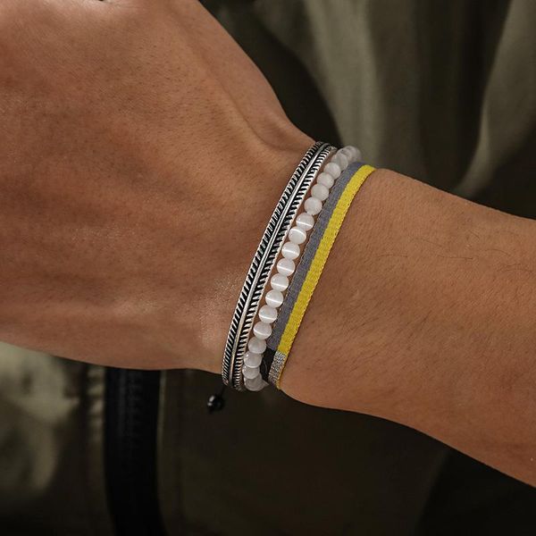 beaded, strands 3pcs/set white cat eye beads bracelet bangles tibetan silver bamboo leaf shape handmade braided friendship knot rope, Black
beaded, strands 3pcs/set white cat eye beads bracelet bangles tibetan silver bamboo leaf shape handmade braided friendship knot rope, Black
