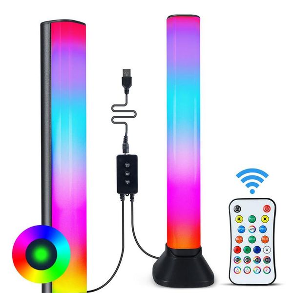 

computer speakers 5v colorful tube 32rgb led pickup rhythm strip light remote control music atmosphere ambient lamp for living room party