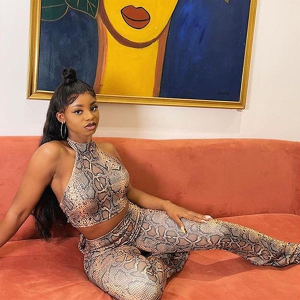 women's swimwear women dress summer 2021 vintage autumn street backless sleeveless off shoulder snake print vest pants two piece set po, White;black
women's swimwear women dress summer 2021 vintage autumn street backless sleeveless off shoulder snake print vest pants two piece set po, White;black