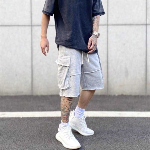 Wei fashion brand high street hip hop loose solid color shorts men's summer trend Capris sports basketball pants, Gray
Wei fashion brand high street hip hop loose solid color shorts men's summer trend Capris sports basketball pants, Gray