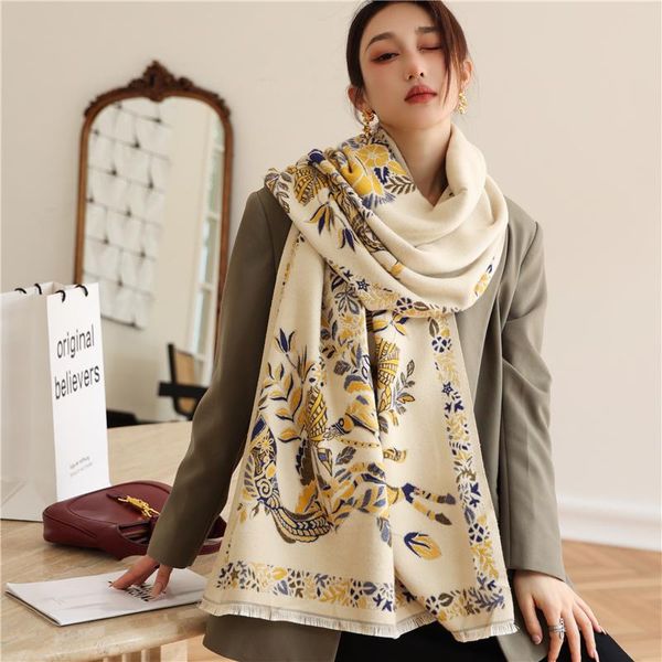 scarves women winter scarf pashmina cashmere wraps 2021 design luxury print warm bufandas female thick hijab blanket shawl stoles, Blue;gray
scarves women winter scarf pashmina cashmere wraps 2021 design luxury print warm bufandas female thick hijab blanket shawl stoles, Blue;gray