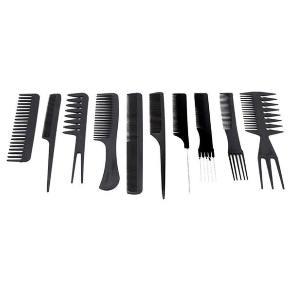 hair brushes 10pcs comb anti-static straight combs salon hairdressing styling tools barber accessories, Silver
hair brushes 10pcs comb anti-static straight combs salon hairdressing styling tools barber accessories, Silver