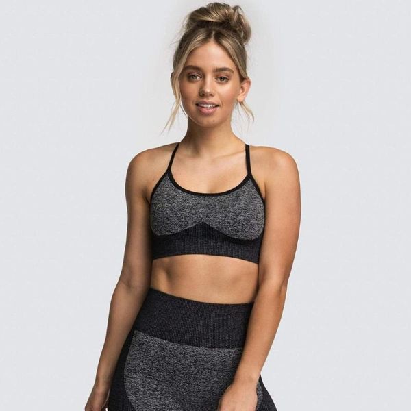 color women bras breathable sports bra anti-sweat shockproof padded gym crop yoga running vest workout fitness tank clothing, White;black
color women bras breathable sports bra anti-sweat shockproof padded gym crop yoga running vest workout fitness tank clothing, White;black
