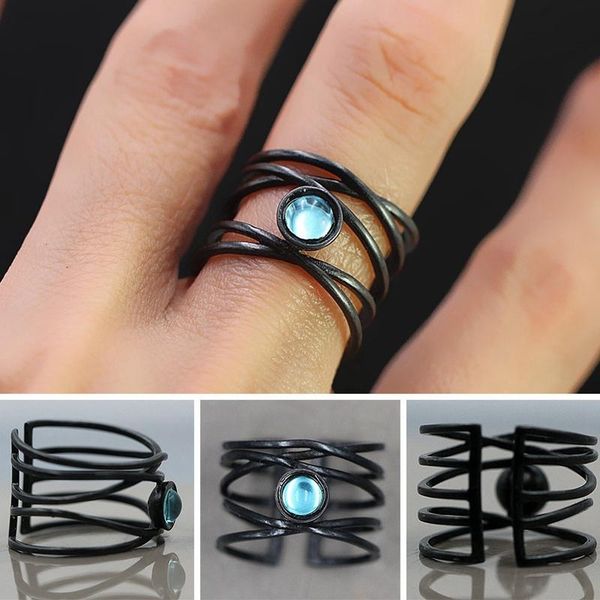 punk cross-border creative abstract art lines winding moonstone ring europe and the united states exaggerated black gold cluster rings, Golden;silver
punk cross-border creative abstract art lines winding moonstone ring europe and the united states exaggerated black gold cluster rings, Golden;silver