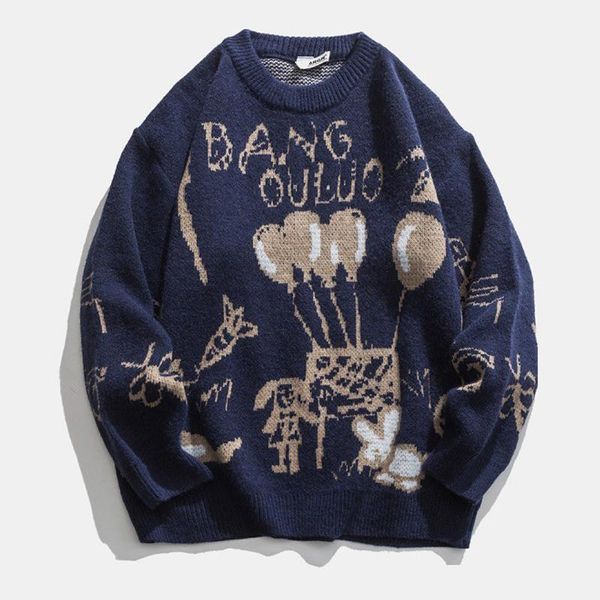 men's sweaters men hip hop couples knitted jumper creative pattern print streetwear harajuku autumn hipster casual knitwear pullovers, White;black
men's sweaters men hip hop couples knitted jumper creative pattern print streetwear harajuku autumn hipster casual knitwear pullovers, White;black