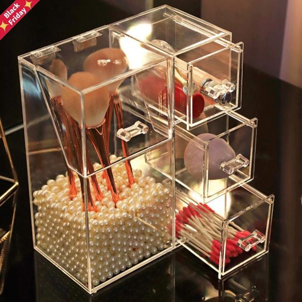 clear acrylic makeup jewelry storage box dustproof cosmetic organizer with lid drawer multifunctional brush holder boxes & bins
clear acrylic makeup jewelry storage box dustproof cosmetic organizer with lid drawer multifunctional brush holder boxes & bins