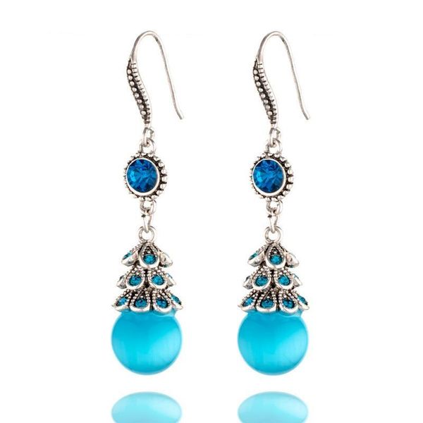 ethnic style cat's eye stud earrings women retro opal water drop ear hook colorful alloy party gift dress dangle accessories jewelry, Silver
ethnic style cat's eye stud earrings women retro opal water drop ear hook colorful alloy party gift dress dangle accessories jewelry, Silver