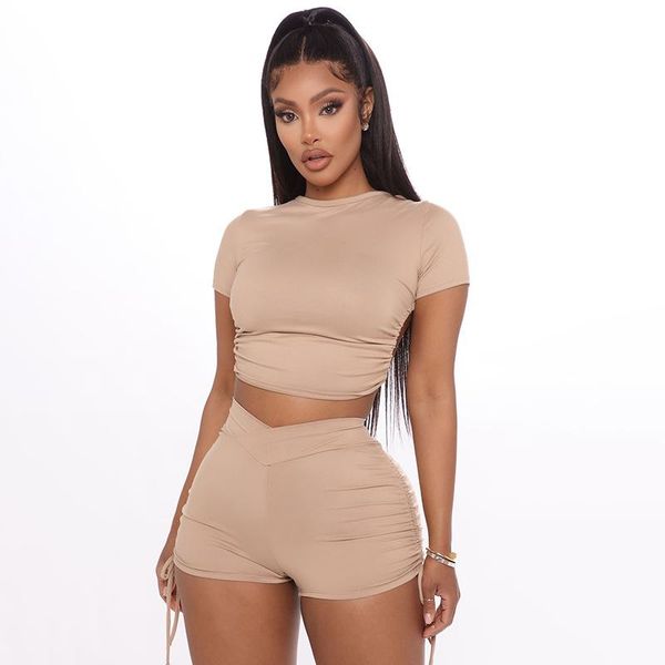 women's tracksuits lzyvoo sport suit for women and shorts set solid color halter lace-up short-sleeved drawstring tracksuit, Gray
women's tracksuits lzyvoo sport suit for women and shorts set solid color halter lace-up short-sleeved drawstring tracksuit, Gray