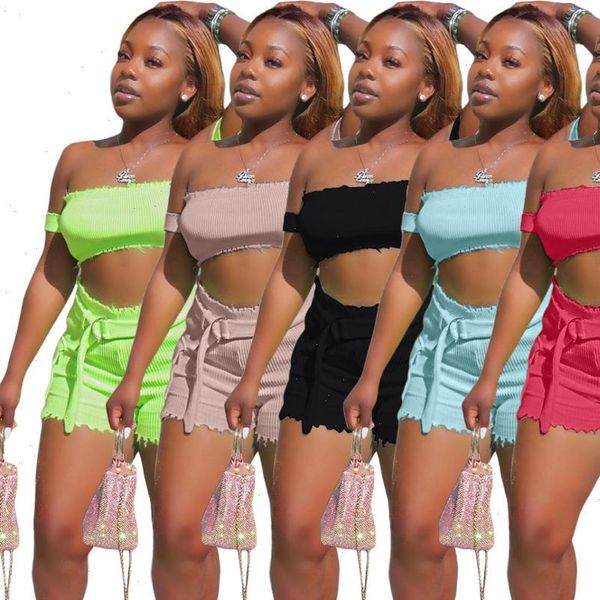 summer solid knitted off shoulder womens tracksuits short sleeve crop amp safari shorts suit two set tracksuit 3 color, Gray
summer solid knitted off shoulder womens tracksuits short sleeve crop amp safari shorts suit two set tracksuit 3 color, Gray