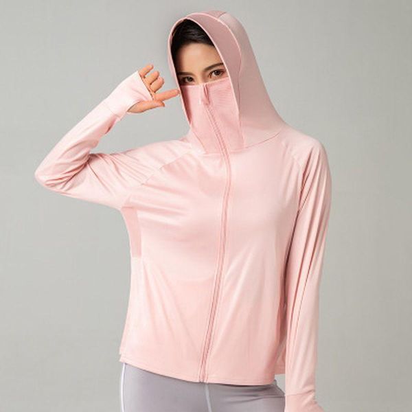 running jackets women jacket 2021 summer ice silk long-sleeved sunscreen clothing anti-ultraviolet cover face fashion sun protection shirt, Black;red
running jackets women jacket 2021 summer ice silk long-sleeved sunscreen clothing anti-ultraviolet cover face fashion sun protection shirt, Black;red