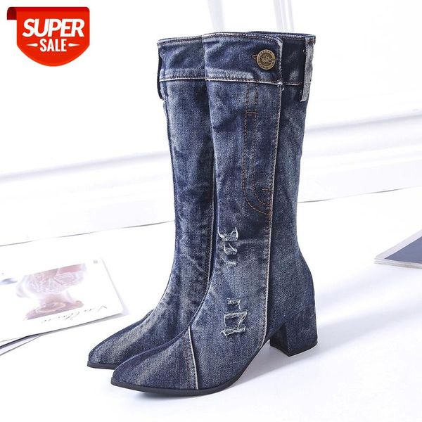 jean mid calf boots women winter square heels denim boot 2020 lady stylish boots zipper shoes cowboy botas de mujer #lt1x, Black
jean mid calf boots women winter square heels denim boot 2020 lady stylish boots zipper shoes cowboy botas de mujer #lt1x, Black