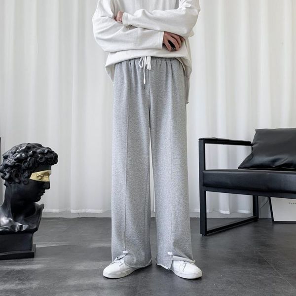men's pants spring summer wide-leg fashion gray casual men streetwear loose straight joggers sweatpants mens trousers, Black
men's pants spring summer wide-leg fashion gray casual men streetwear loose straight joggers sweatpants mens trousers, Black
