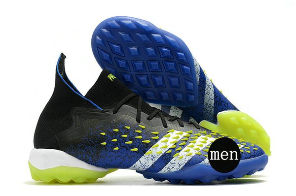 2021 predator freak .1 tf men soccer shoes blue/core black/white/solar yellow sport boot falcon generation 21 mid-knitting fanatics have sho
2021 predator freak .1 tf men soccer shoes blue/core black/white/solar yellow sport boot falcon generation 21 mid-knitting fanatics have sho