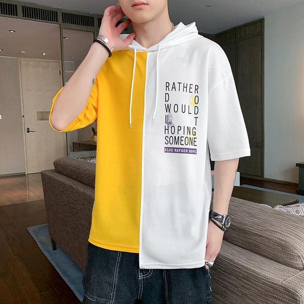 men's t-shirts fashion hooded t-shirt cotton stitching loose breathable 2021 summer hong kong style 4 colors m-3xl, White;black
men's t-shirts fashion hooded t-shirt cotton stitching loose breathable 2021 summer hong kong style 4 colors m-3xl, White;black