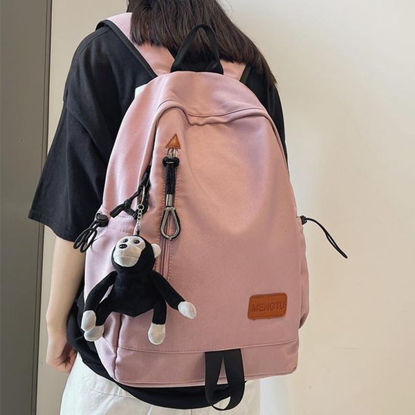 backpack est large capacity shoulders school women casual solid color laptravel men book bolsa mochila leisure bags
backpack est large capacity shoulders school women casual solid color laptravel men book bolsa mochila leisure bags