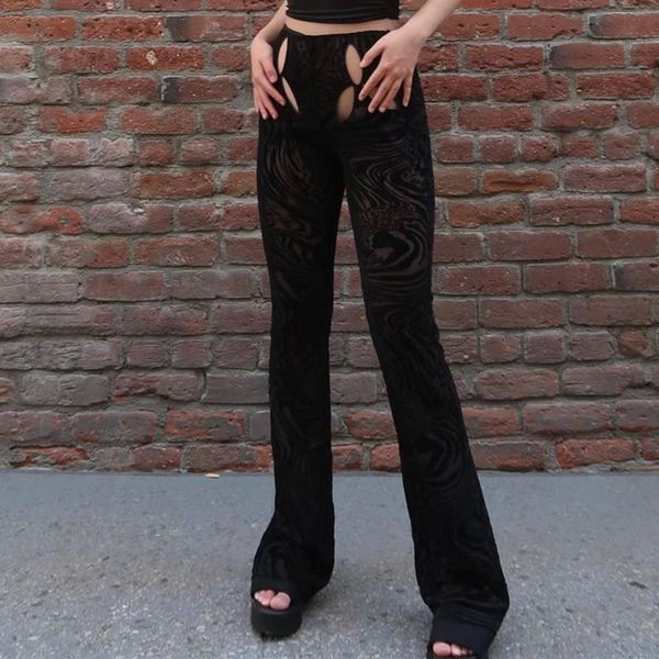 women's pants & capris women autumn flared y2k aesthetic harajuku hollow-out printed middle-waist bell-bottomed for e-girl streetwear, Black;white
women's pants & capris women autumn flared y2k aesthetic harajuku hollow-out printed middle-waist bell-bottomed for e-girl streetwear, Black;white