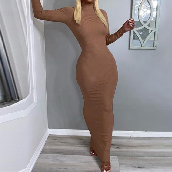 casual dresses backless strap elegant long dress solid color high neck sleeve gentle wild slim temperament ladies bodycon, Black;gray
casual dresses backless strap elegant long dress solid color high neck sleeve gentle wild slim temperament ladies bodycon, Black;gray