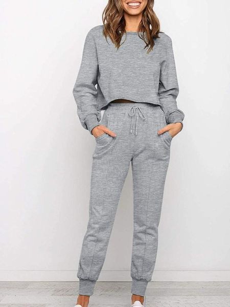 women's two piece pants women clothing sets autumn 2021 long sleeve crop and set ladies casual wear solid color plus size moletom, White
women's two piece pants women clothing sets autumn 2021 long sleeve crop and set ladies casual wear solid color plus size moletom, White
