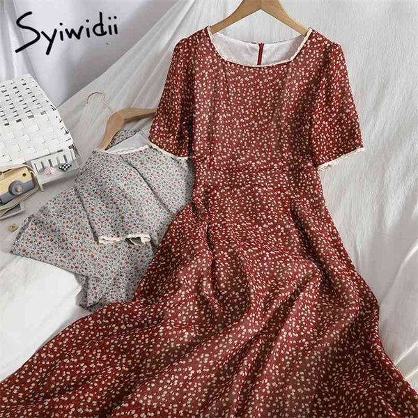 floral print womens dresses high waist square collar short sleeve a-line bow lace up summer korean fashion clothes 210607, Black;gray
floral print womens dresses high waist square collar short sleeve a-line bow lace up summer korean fashion clothes 210607, Black;gray