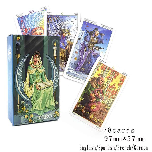 tarot cards for beginners with guid deck 78 divination fate game spain version , small size
tarot cards for beginners with guid deck 78 divination fate game spain version , small size