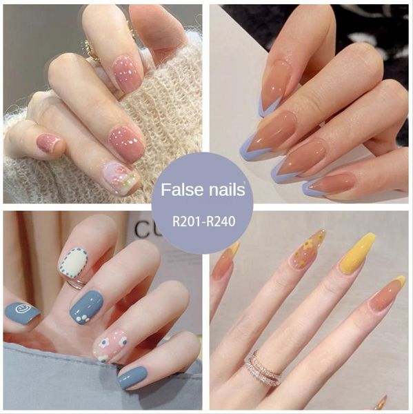 false nails (24 pieces per box) long nails, beautiful korean fake press on, Red;gold
false nails (24 pieces per box) long nails, beautiful korean fake press on, Red;gold