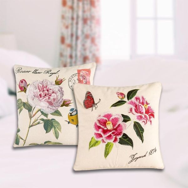 pillow case classical linen throw vintage peony flower embroidery cushion cover
pillow case classical linen throw vintage peony flower embroidery cushion cover