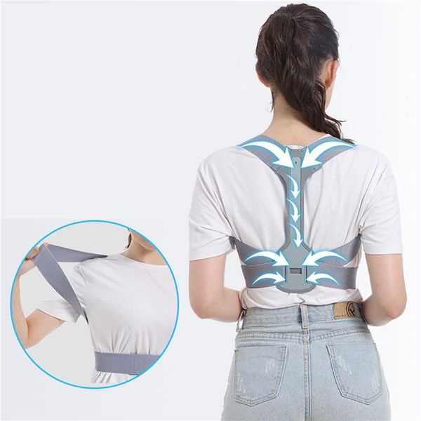 back support student adults posture corrector shoulder belt clavicle spine pain relief correction, Black;blue
back support student adults posture corrector shoulder belt clavicle spine pain relief correction, Black;blue