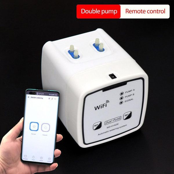 smart home control mobile phone remote wifi watering device intelligent auto drip irrigation system garden plant flower water pump timer
smart home control mobile phone remote wifi watering device intelligent auto drip irrigation system garden plant flower water pump timer
