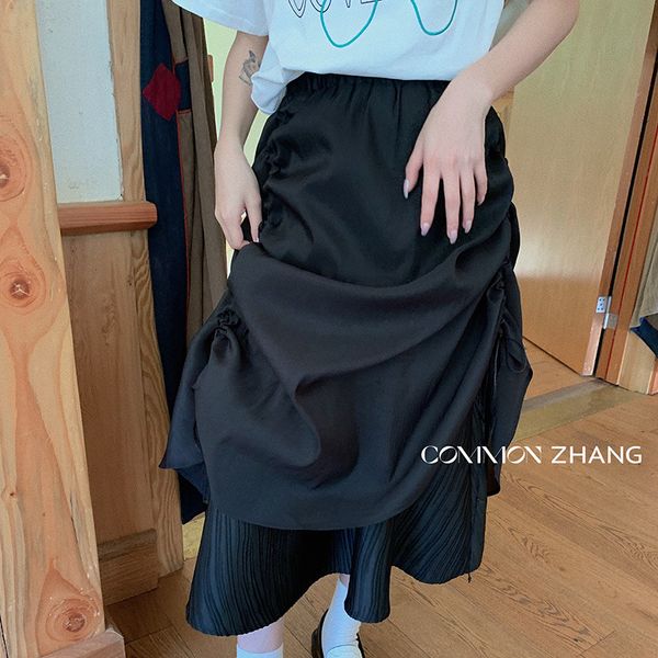 skirts 81012 irregular women's autumn 2021 versatile high waist covered hip drawcord dign slim a-line skirt, Black
skirts 81012 irregular women's autumn 2021 versatile high waist covered hip drawcord dign slim a-line skirt, Black