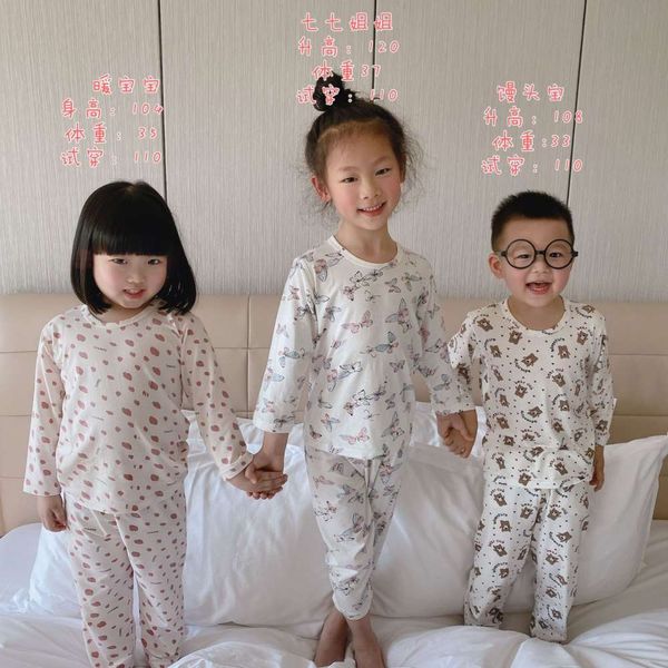 boys and girls suits 21 spring and summer icelic cotton suit children's home wear printed sweat absorbing breathable thin pajamas long, White
boys and girls suits 21 spring and summer icelic cotton suit children's home wear printed sweat absorbing breathable thin pajamas long, White