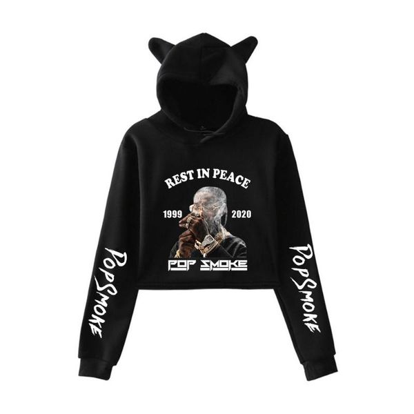 women's hoodies & sweatshirts rip rapper smoke crop hoodie hip hop streetwear kawaii cat ear cropped short sweatshirt hooded pullove, Black
women's hoodies & sweatshirts rip rapper smoke crop hoodie hip hop streetwear kawaii cat ear cropped short sweatshirt hooded pullove, Black