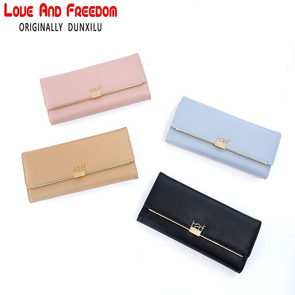multi-card wallet long position cross-border korean clutch tri-fold women's big purse vkqgu