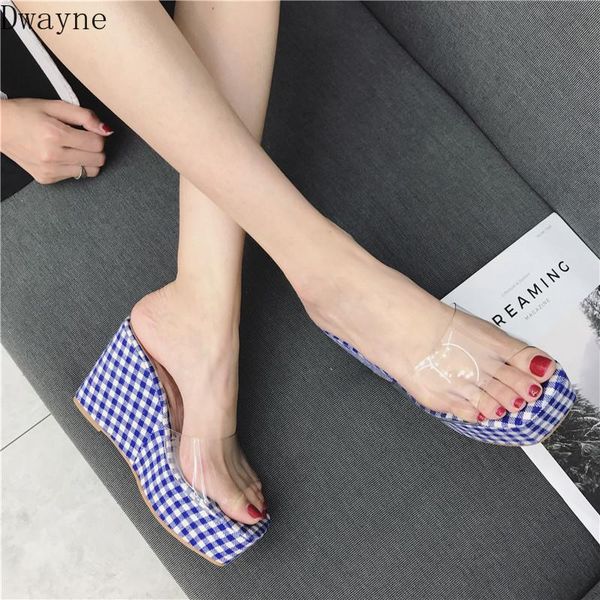 slippers 2021 summer fashion wild wedge slipper waterproof thick transparent high heel women's, Black
slippers 2021 summer fashion wild wedge slipper waterproof thick transparent high heel women's, Black