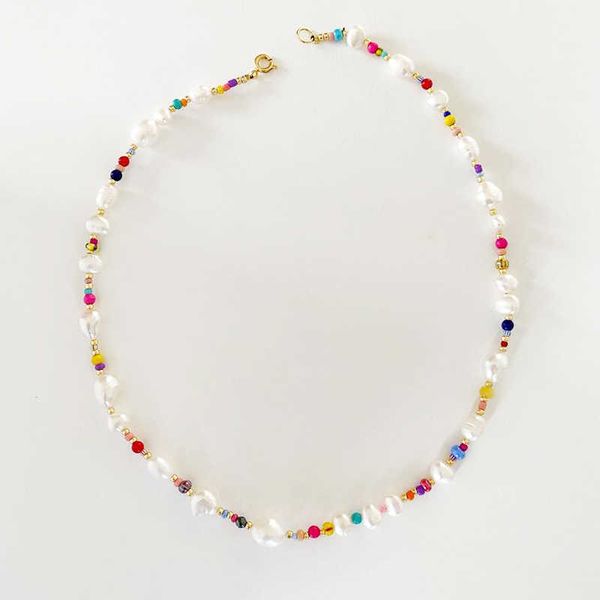2020 autumn irregular pearl necklace colored rice beads mix and match bohemian rainbow choker handmade wild neck accessories, Silver
2020 autumn irregular pearl necklace colored rice beads mix and match bohemian rainbow choker handmade wild neck accessories, Silver