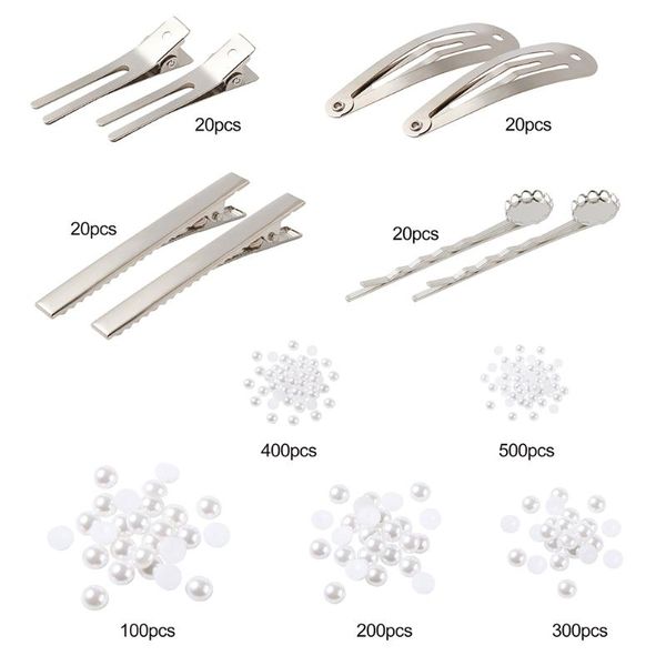 hair clips & barrettes 1 set simulated pearl diy for women girl korean style hairpins fashion handmade accessories kit, Golden;silver
hair clips & barrettes 1 set simulated pearl diy for women girl korean style hairpins fashion handmade accessories kit, Golden;silver